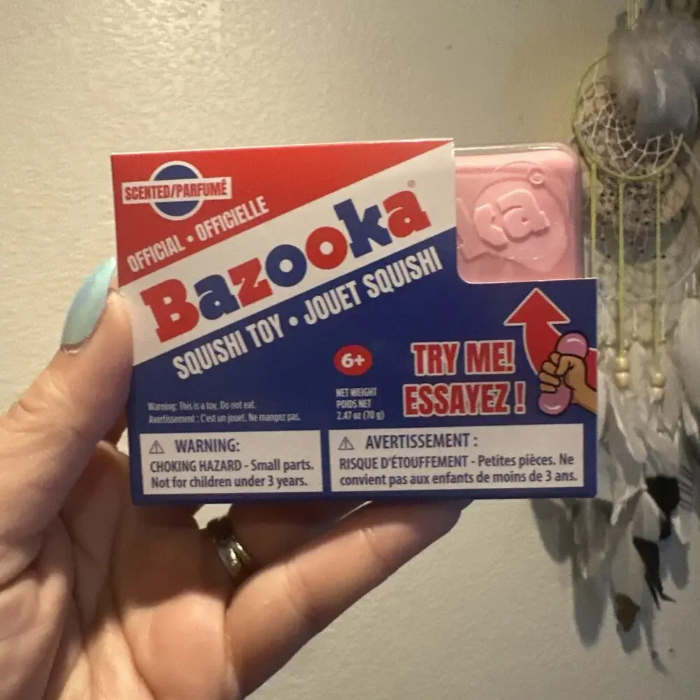 Bazooka Gum Squishy Toy by Incredible Toys, Scented, Block of Gum Squeeze Fidget